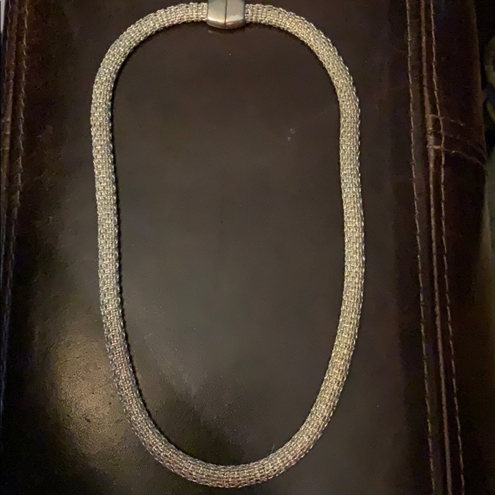 Monet silver necklace
